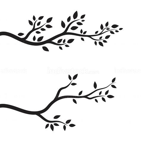 tree branch vector ilustration - indivstock