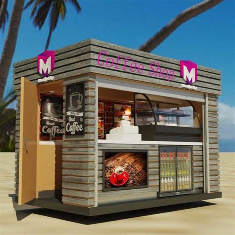 Multi-function and fashion outdoor kiosk with attractive design for sale