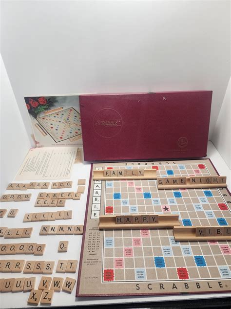 Scrabble Vintage Board Game Board Games Scrabble Vintage Games Family ...