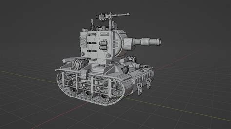 3D A stylized model of the Soviet KV-2 tank model - TurboSquid 2042852