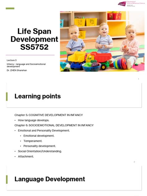 Lec3 Infancy Social Development_student | PDF