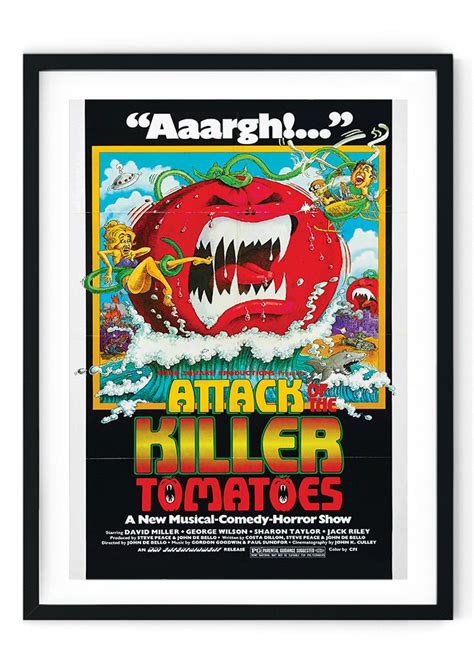 Attack Of Killer Tomatoes Retro Film Poster | Giclée Prints Wall Art ...