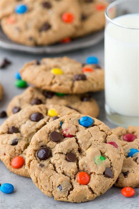 Classic monster cookies with oatmeal, chocolate chips, and m&ms! Plus ...