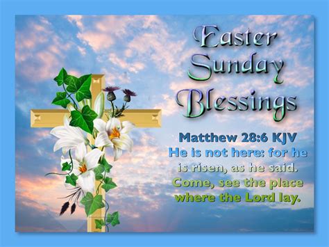 Easter Sunday Blessings | Easter prayers, Easter bible verses, Easter inspirational quotes