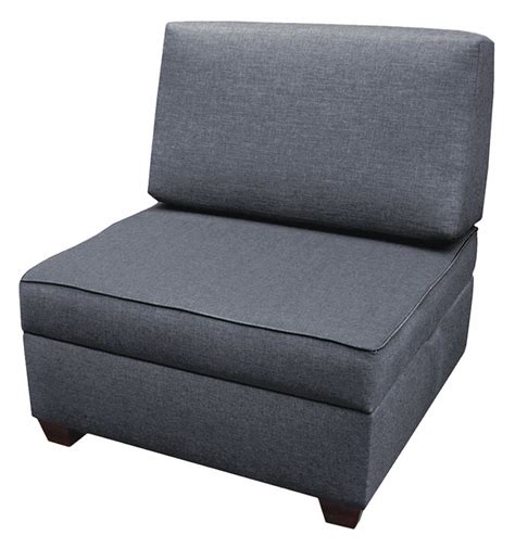 DUOBED Storage Chair, 36" W, Blue Upholstery - 52NC02|IMFCH-DM - Grainger