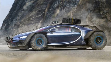 Bugatti Chiron gets Baja clothes in PhotoShop