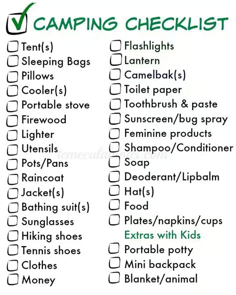 Editable Camping Checklist Fill Online, Printable, Fillable, Blank PdfFiller | lupon.gov.ph