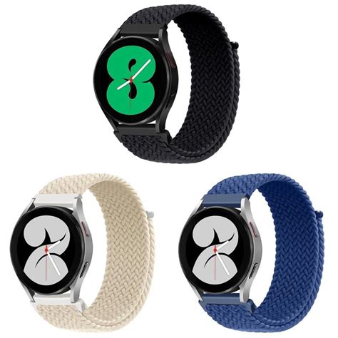 YuiYuKa 20mm 22mm Braided Nylon Band for Samsung Galaxy Watch 5 4 44mm 40mm/Classic 4 46mm 42mm ...