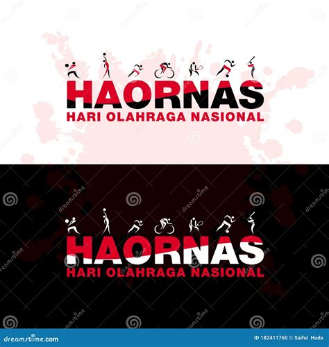 Hari Olahraga Nasional Design Vector. Stock Vector - Illustration of ...