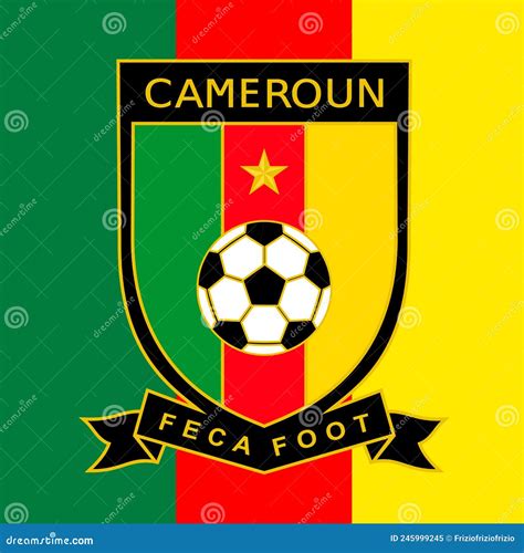 Cameroon Football Federation Logo with National Flag Editorial Image ...