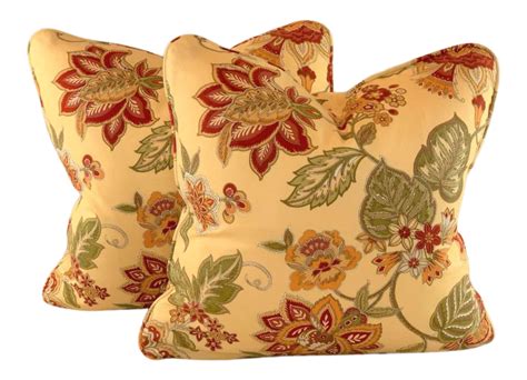 Decorative Pillow Covers | Red home decor, P kaufmann fabric, Waverly