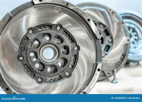 Flywheel car engine. stock photo. Image of repair, technology - 145580500