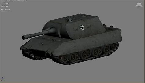 3D model Tank E-100 VR / AR / low-poly | CGTrader