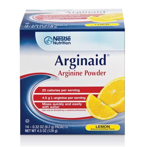 Arginaid Arginine Powder 14 x 9.2g Sachets - Lemon Flavour – Discount ...