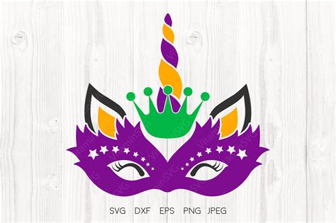 Mardi Gras Mask Svg, Mardi Gras Unicorn Graphic by VitaminSVG · Creative Fabrica