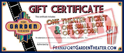 Gift Cards — The Garden Theater in Frankfort Michigan