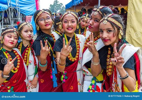 Nepalese Dancers in Traditional Nepali Attire Editorial Photo - Image of girl, design: 87777636