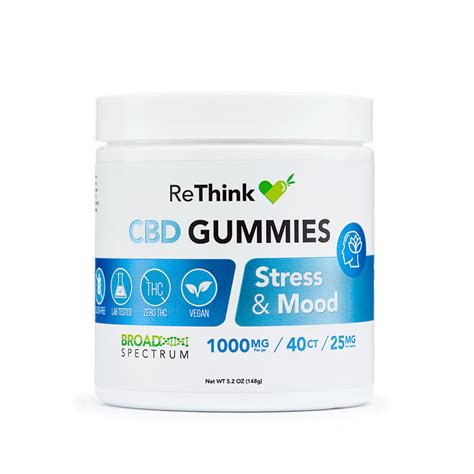 [New]1000mg CBD Gummies for Stress & Mood » CBD ReThink