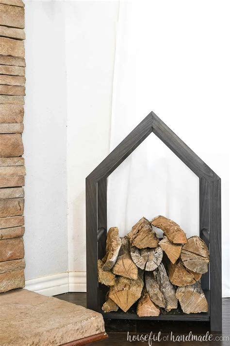 Modern Firewood Holder Build Plans - Houseful of Handmade