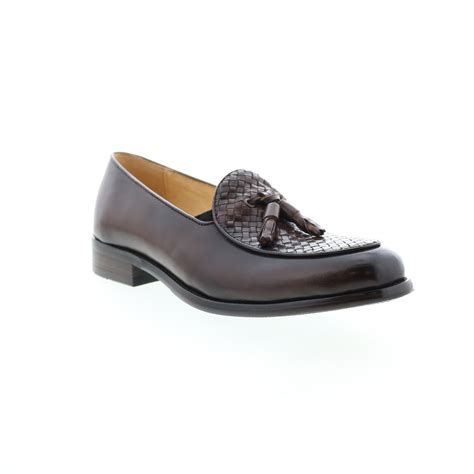 Carrucci Woven Tassel Loafer KS708-05 Mens Brown Loafers Casual Shoes ...