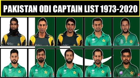 Pakistan ODI Captains Full List 1973-2020 | Babar Azam ODI Captain 2020 ...