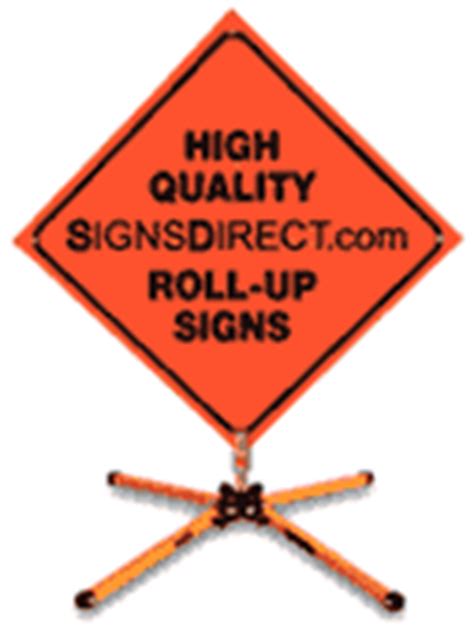 Here are our roll-up traffic control and road construction signs.