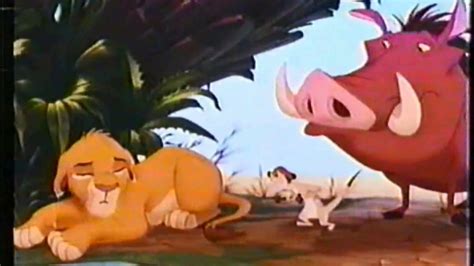 The Lion King (1994) - Simba meets Timon and Pumbaa (Disney Channel 1997) - YouTube