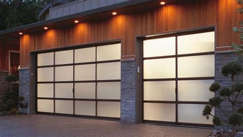 modern garage doors with contemporary glass | Modern garage, Garage doors, Garage door design