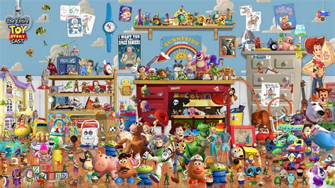 The Entire Toy Story Cast by Michael Perrotta | Toy story characters, Toy story, Disney toys