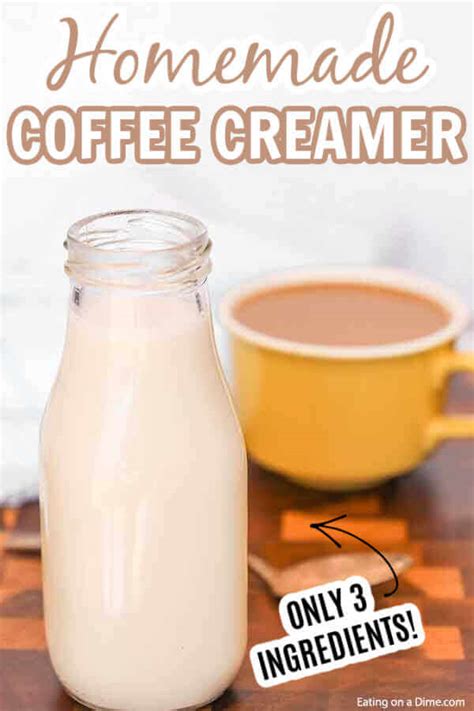 Homemade coffee creamer - creamy and delicious