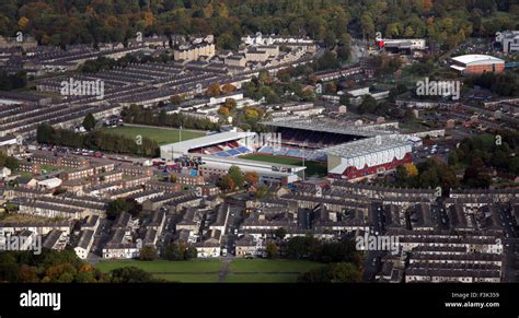 aerial view of Burnley FC Turf Moor stadium, a UK football ground Stock ...