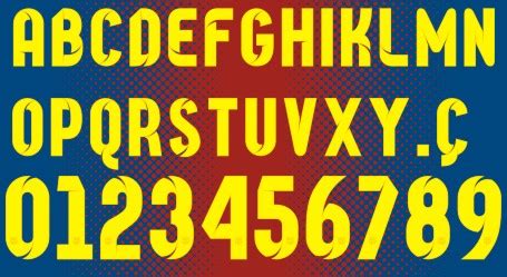 FC Barcelona font | free download for WEB