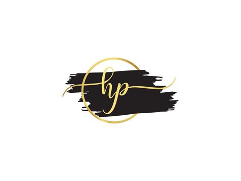 Initial Hp Signature Logo, Luxury HP Golden Fashion Logo Letter Design 21538638 Vector Art at ...