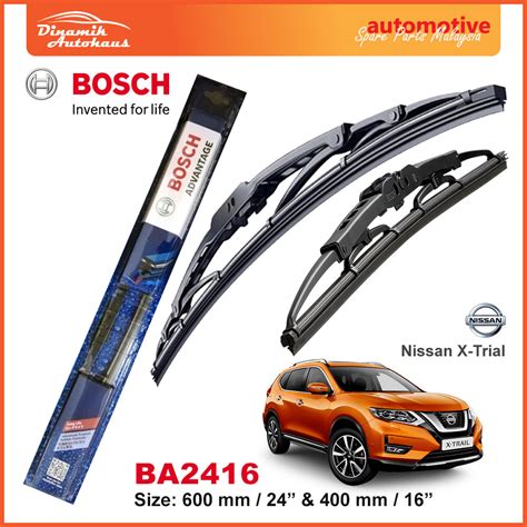 Nissan X-Trail Car Year 2003 - 2015 Windshield Wiper Blade Size 24 ...