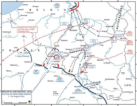 First World War: Battle of the Frontiers | SchoolWorkHelper