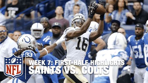 Saints vs. Colts First-Half Highlights (Week 7) | NFL - YouTube