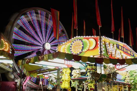 Free Images : night, ferris wheel, carnival, amusement park, carousel, neon, festival, lights ...