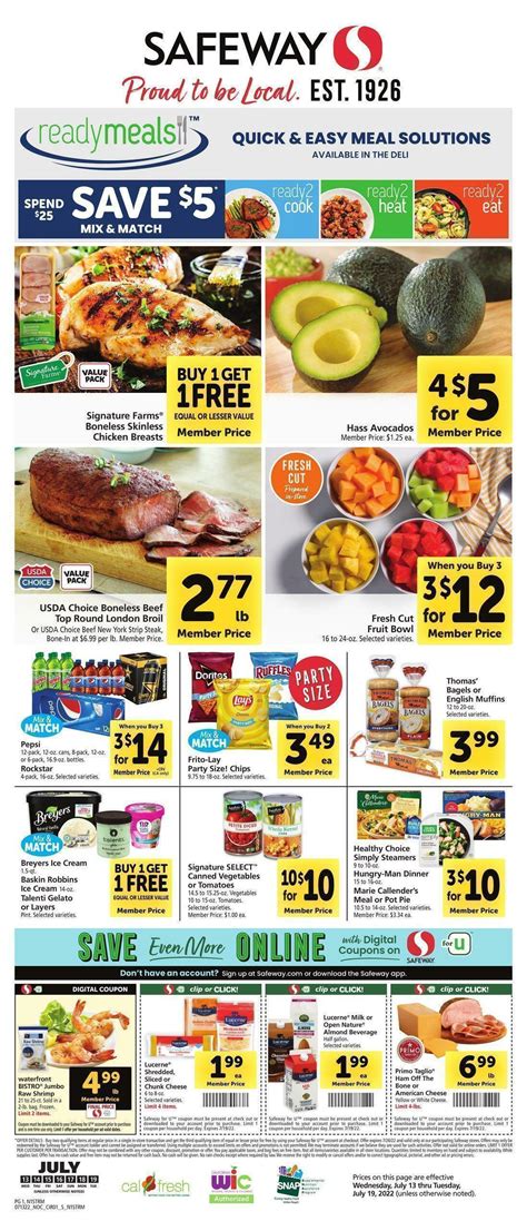 Safeway Weekly Ads & Special Buys from July 13