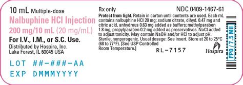 Nalbuphine - FDA prescribing information, side effects and uses