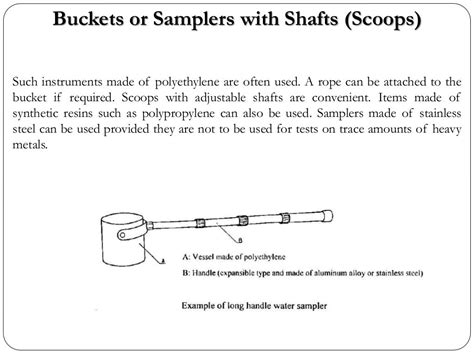 Water sampling methods and tools