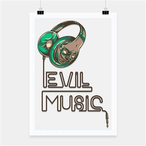 EVIL MUSIC. Poster | Evil, Poster, Holiday memories