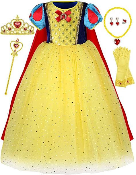Princess Deluxe Snow Costume Generic Dress Up with Accessories for Girls Party | Princess ...