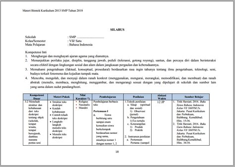 Silabus Matematika Smp Kurikulum 2013 Terbaru - tukaffe.com - tukaffe.com