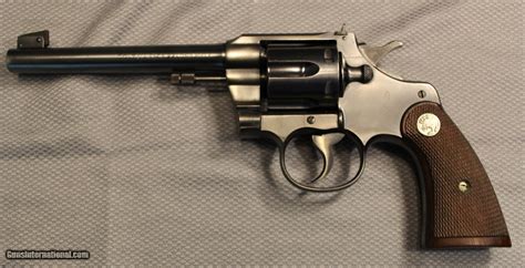 Colt Officers Model 22 LR Blue 6" Barrel Revolver