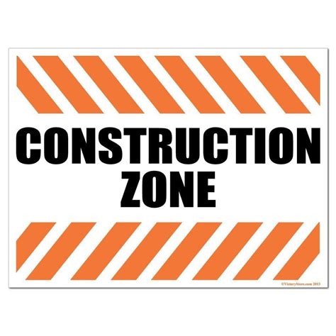 Printable Construction Zone Signs