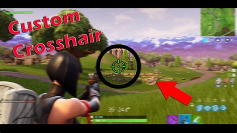 INSANE CUSTOM CROSSHAIR | FORTNITE: BATTLE ROYALE [TUTORIAL] - YouTube