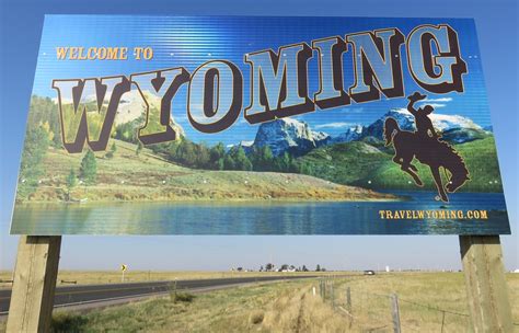 Welcome to Wyoming Sign (Goshen County, Wyoming) | As seen f… | Flickr