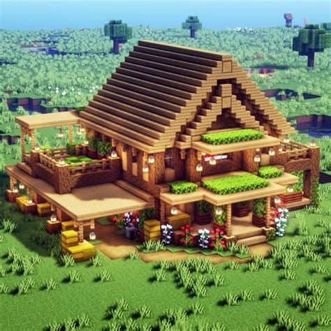 Large Oak House Tutorial | Nhà minecraft, Nhà trong minecraft, Minecraft