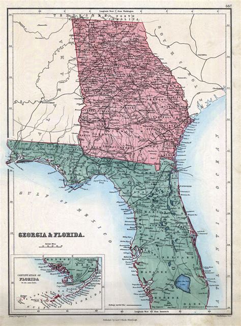 Map Of Florida And Georgia Border