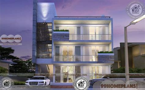 3 Storey Apartment Building Design | 30 x 40 Narrow Block Plan ...